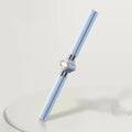 Adjustable posture corrector with stainless steel frame and foam padding in blue colour