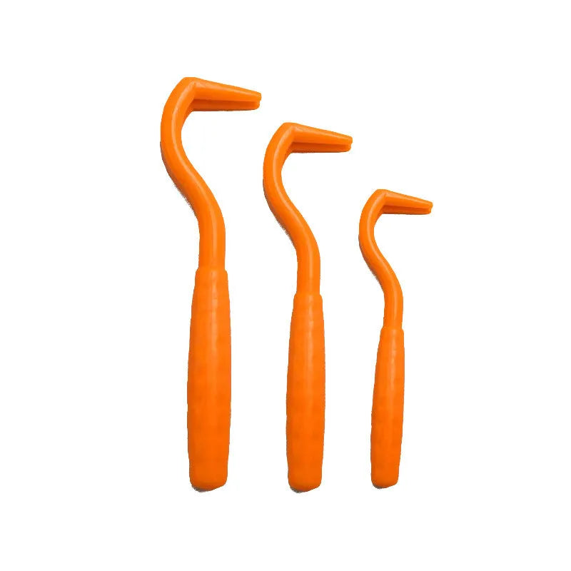 Set of three pet tick removal hooks in various colours for dogs