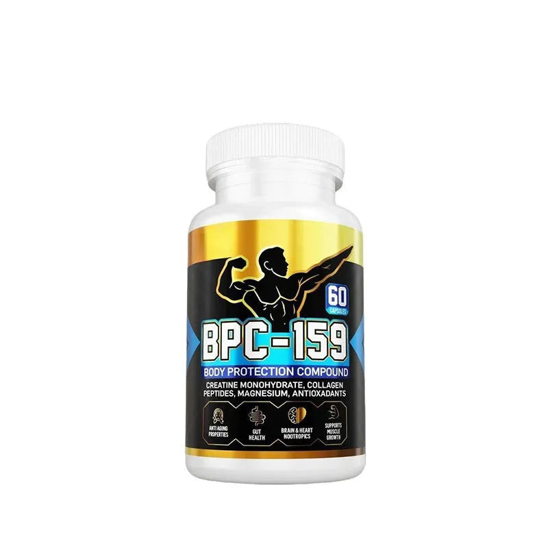 Single bottle of body energy supplement capsules for dietary support