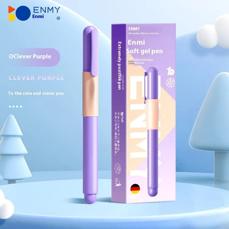 Boxed student posture correction pen in four colour options: blue, blue gradually green, smart purple, and vibrant orange