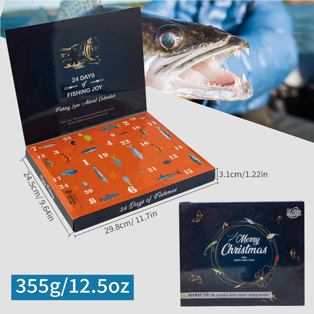Christmas Mino Bog 24-piece metal fishing lure and bait blind box set in 01 style colour