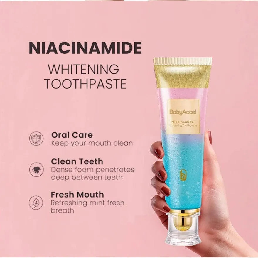 100g tube of nicotinamide whitening toothpaste for adult oral care with cleaning and brightening functions