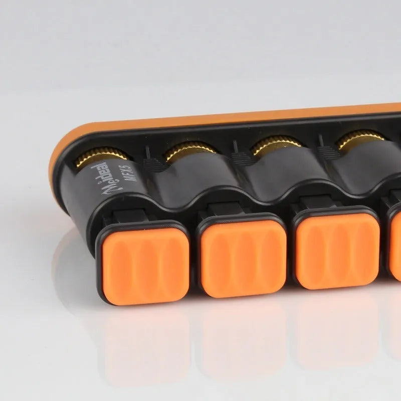 Grey silicone climbing fingerboard trainer for hand muscle development
