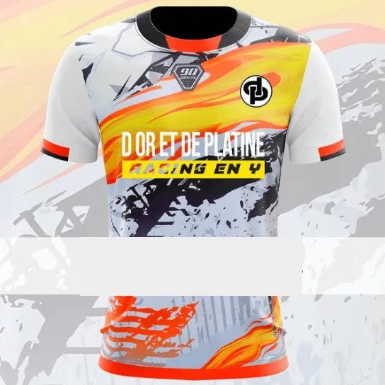 Men's sports mesh short sleeve t-shirt in Bird Eye polyester fabric with regular fit