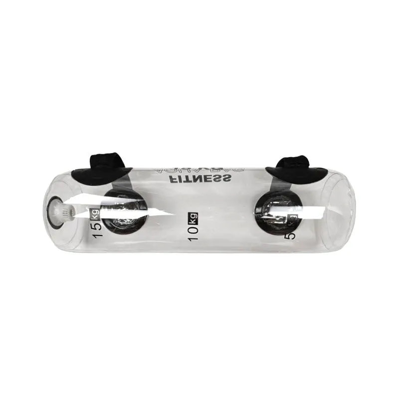 Transparent PVC inflatable weight lifting bag filled with water for adjustable strength training