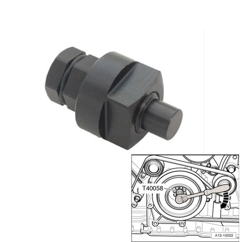 Aodi T40058 crankshaft rotating sleeve timing tool for engine service with directional rotation guidance
