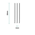 Pack of three six-hole punched loose leaf refills for spiral binders with 64 pages each