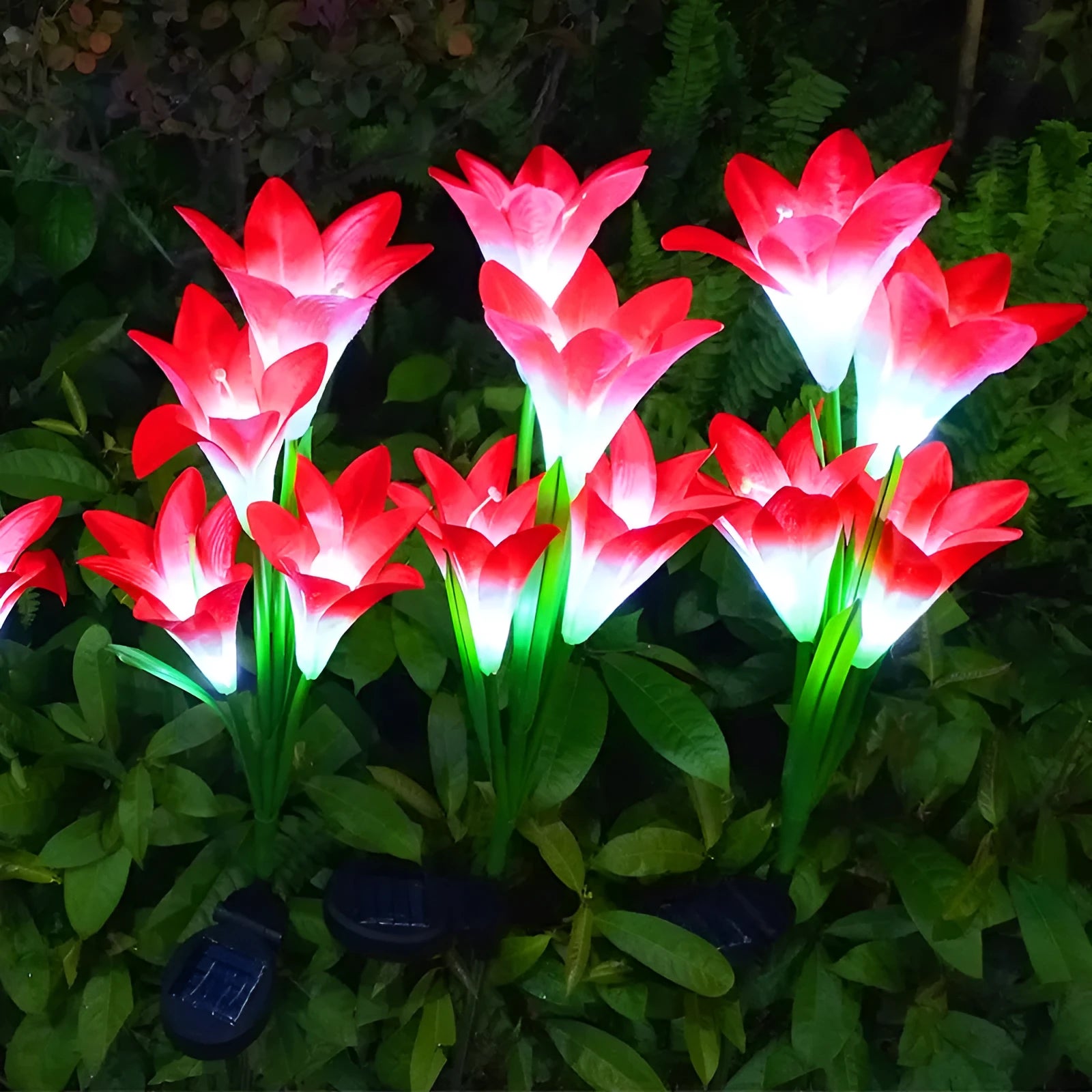 Solar lily festive lantern outdoor decorative light in flower shape
