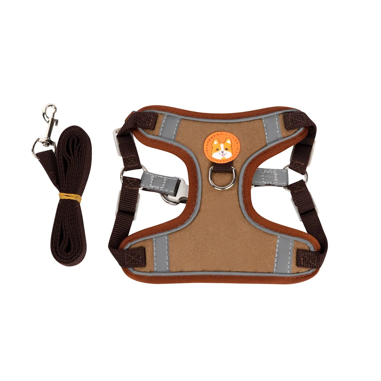 Adjustable dog haulage rope harness in multiple colours with chest strap attachment