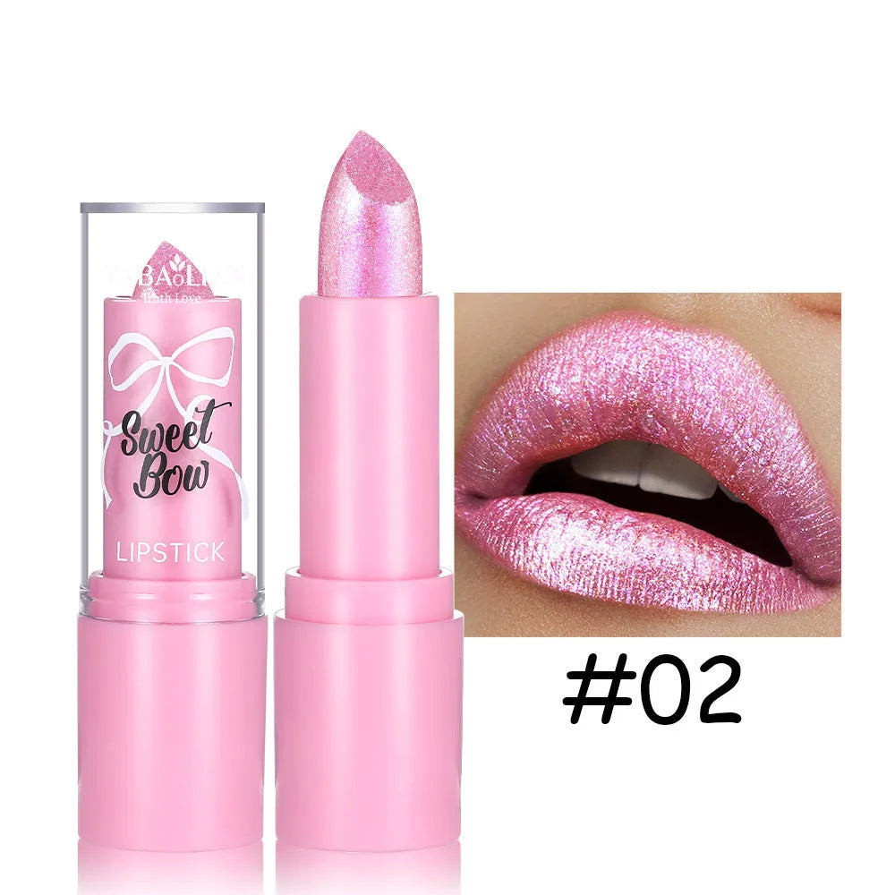 Sweetheart Bow Diamond Lipstick in Starlight Diamond series with six colour options