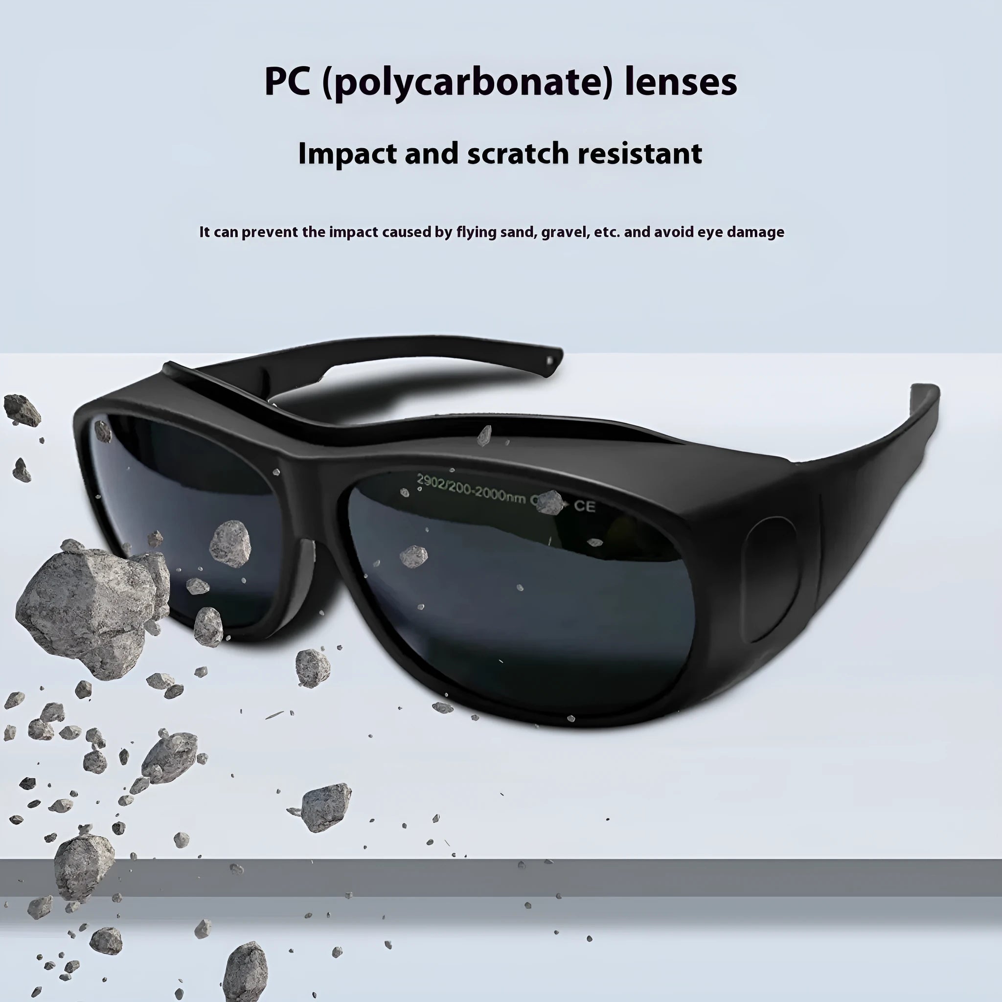 Photon skin rejuvenation laser protection goggles with 200-2000nm wavelength coverage