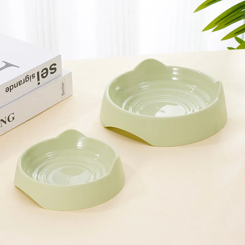Ceramic dog slow feeder bowl with maze pattern in blue, green or pink colour options