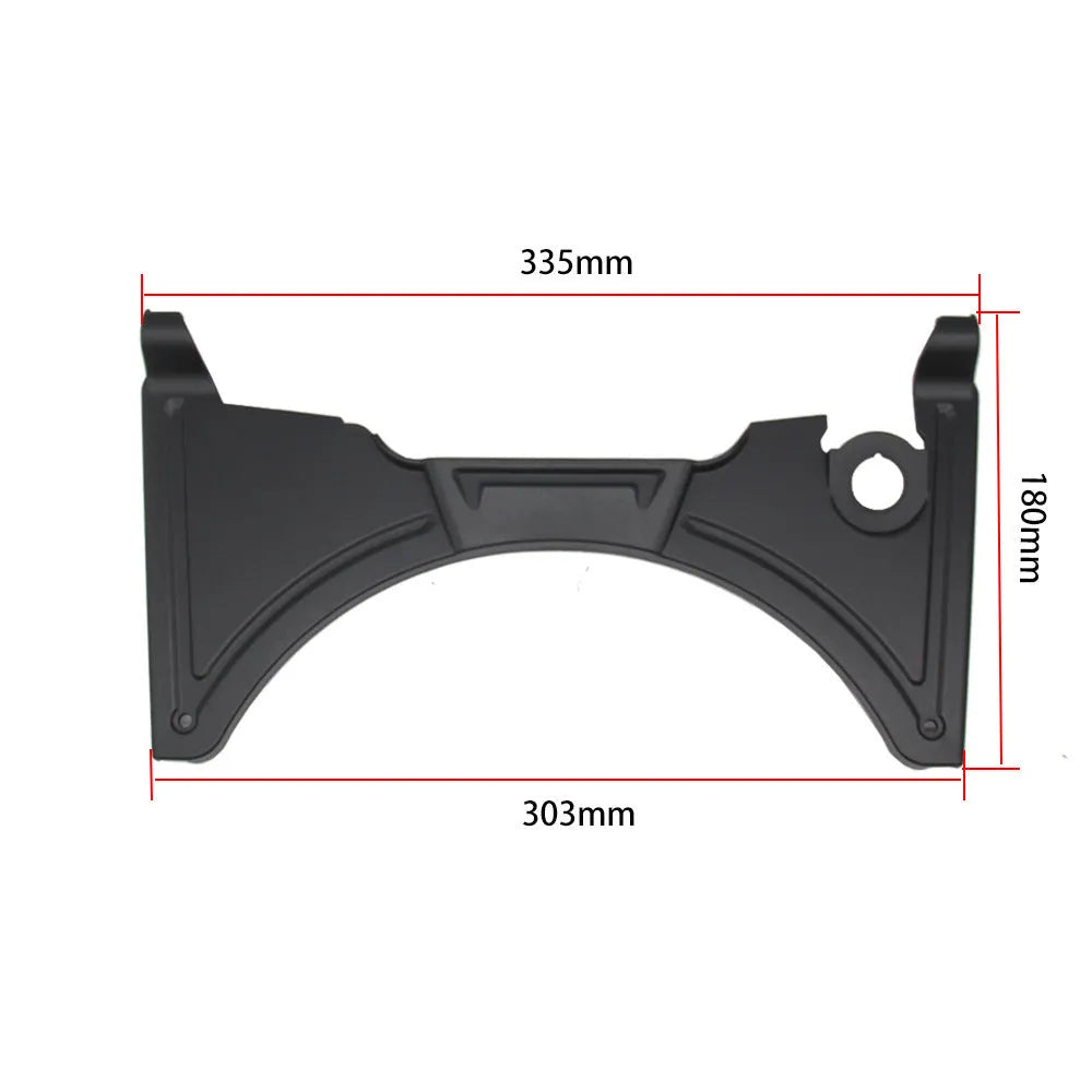 Black motorcycle cockpit fairing for BMW R1250GS and R1200GS adventure bikes
