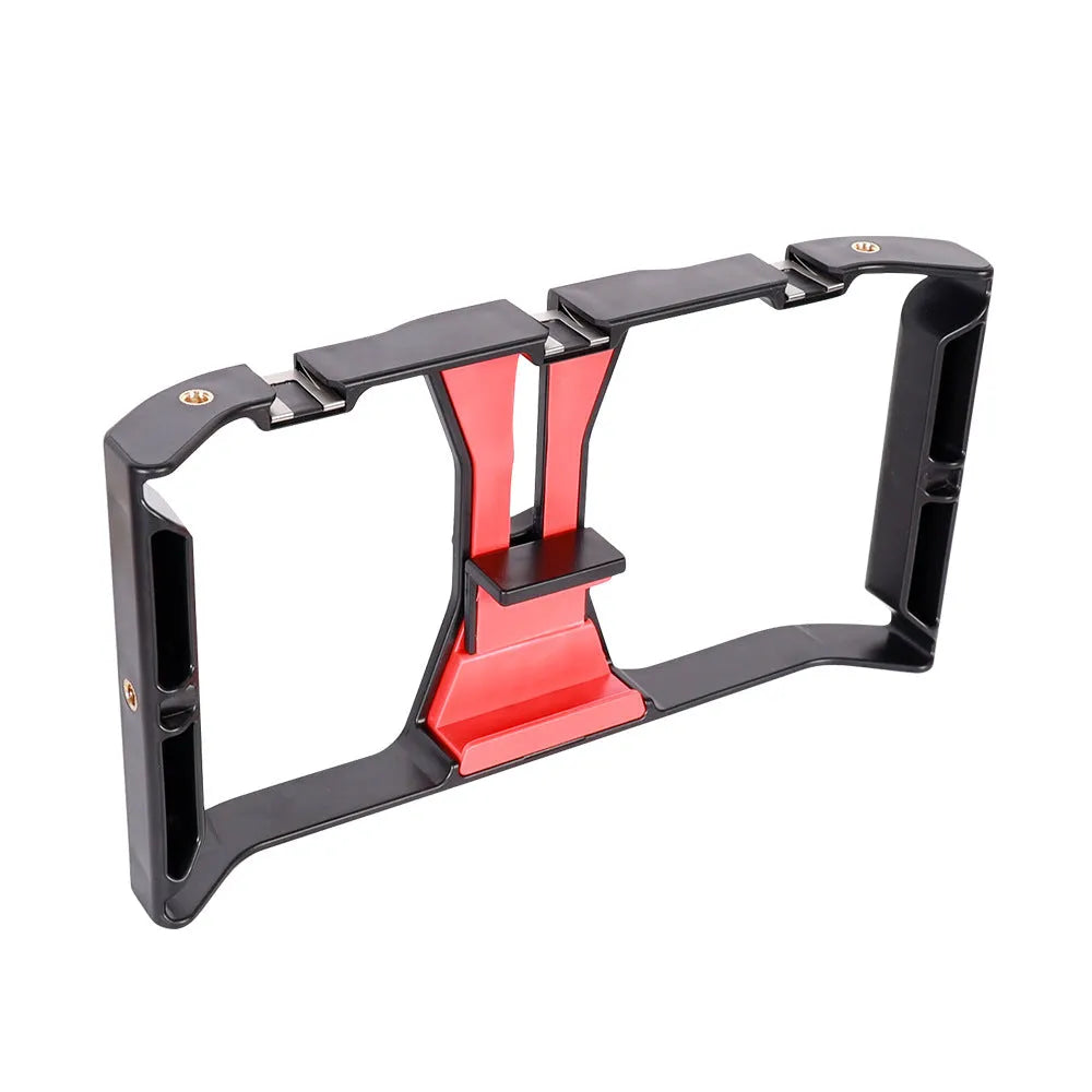 Simple and portable desktop telescopic tripod in ABS with mobile phone holder for stable desk use