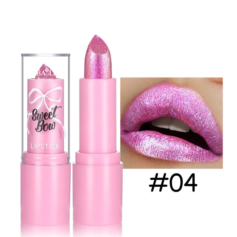 Sweetheart Bow Diamond Lipstick in Starlight Diamond series with six colour options