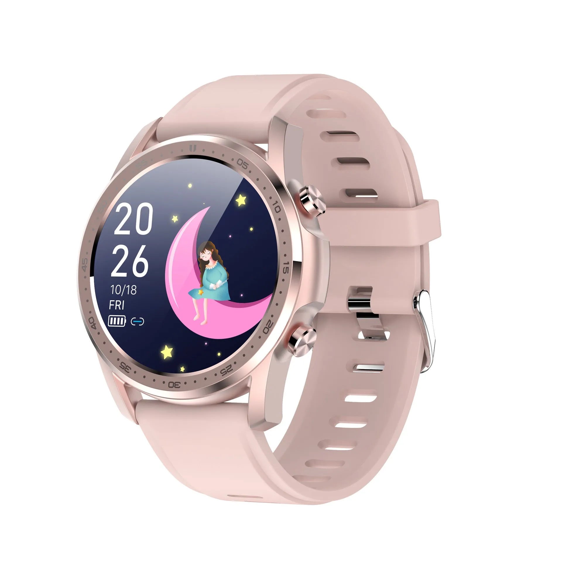 Youth2 body temperature smart bracelet with 1.3-inch screen and zinc alloy case in black or grey