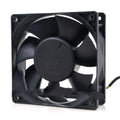 Delta AFC1212DE 12038 12V 1.6A PWM cooling fan with black frame and four-wire cable