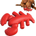 Red nylon dog chew toy for aggressive chewers measuring 170mm length