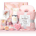 Aromatherapy candle soap bath set in plastic gift packaging with modern simple styling