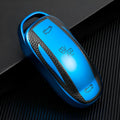 TPU leather pattern key case for Tesla Model X S Y 3 in business style