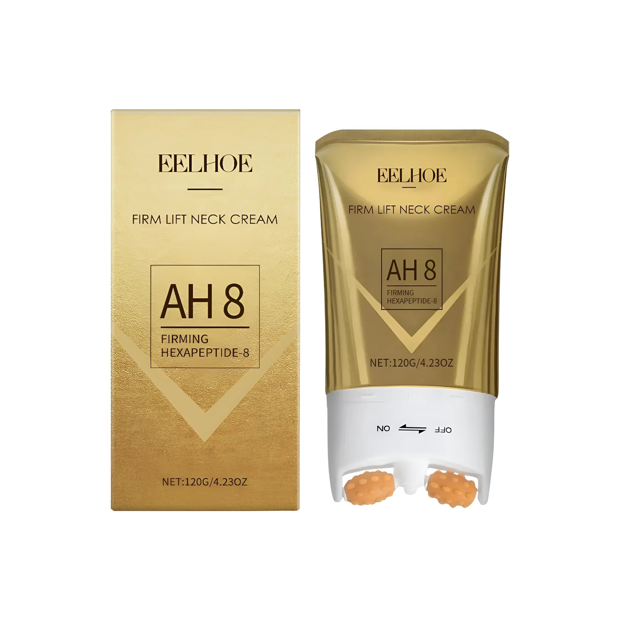 120g tub jar of firm lift neck cream with peptide formula