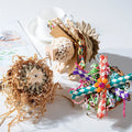 Set of three bird chewing toys for parrot gnawing and molar activities
