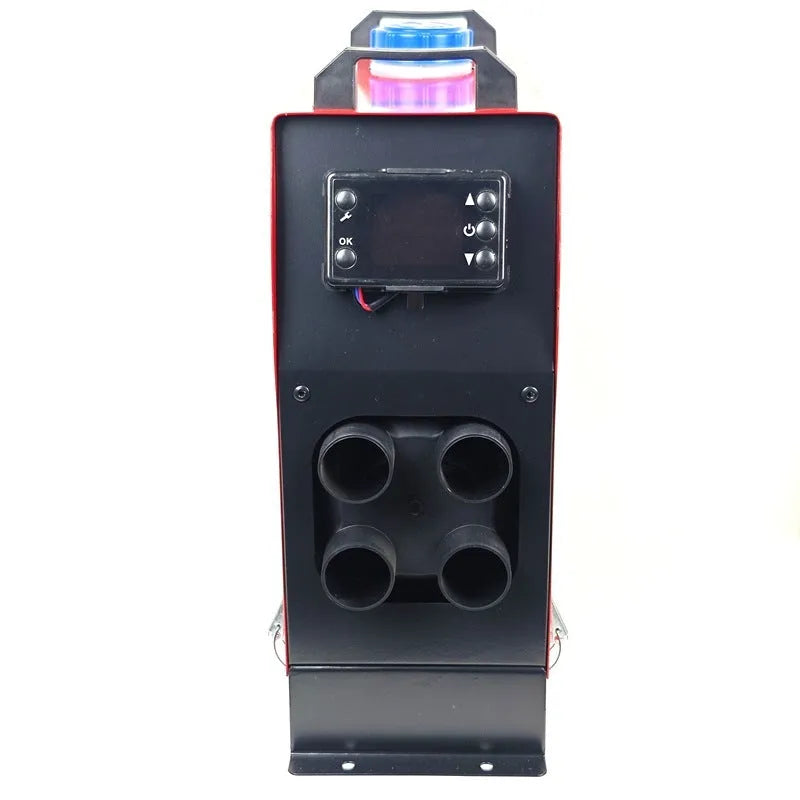 Red vertical integrated diesel parking heater for car warm air blower 12V/24V