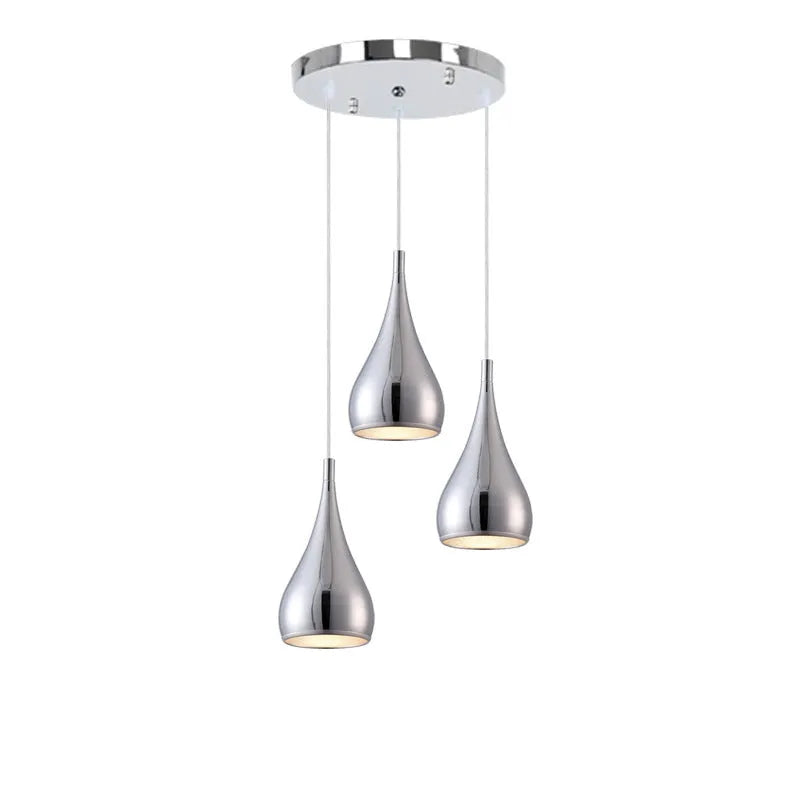 Minimalist iron chandelier with adjustable heads in black finish for bedroom or living room lighting
