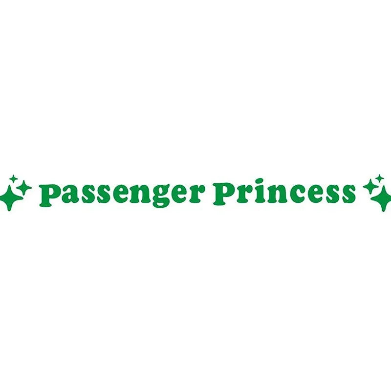 Passenger Princess rearview mirror decorative sticker in reflective colours on car side mirror