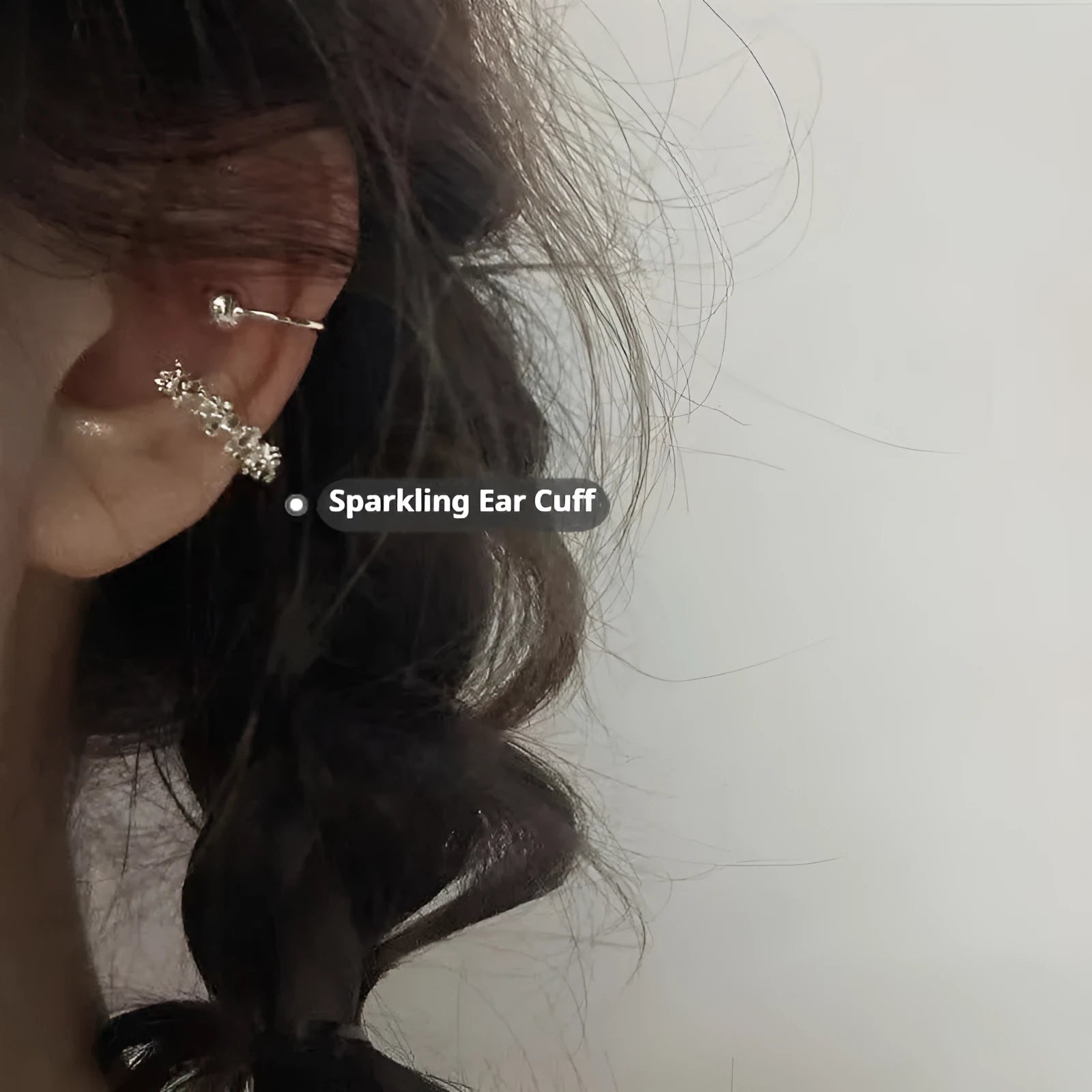 Geometric irregular frosty B4710 colour alloy clip-on earrings for women