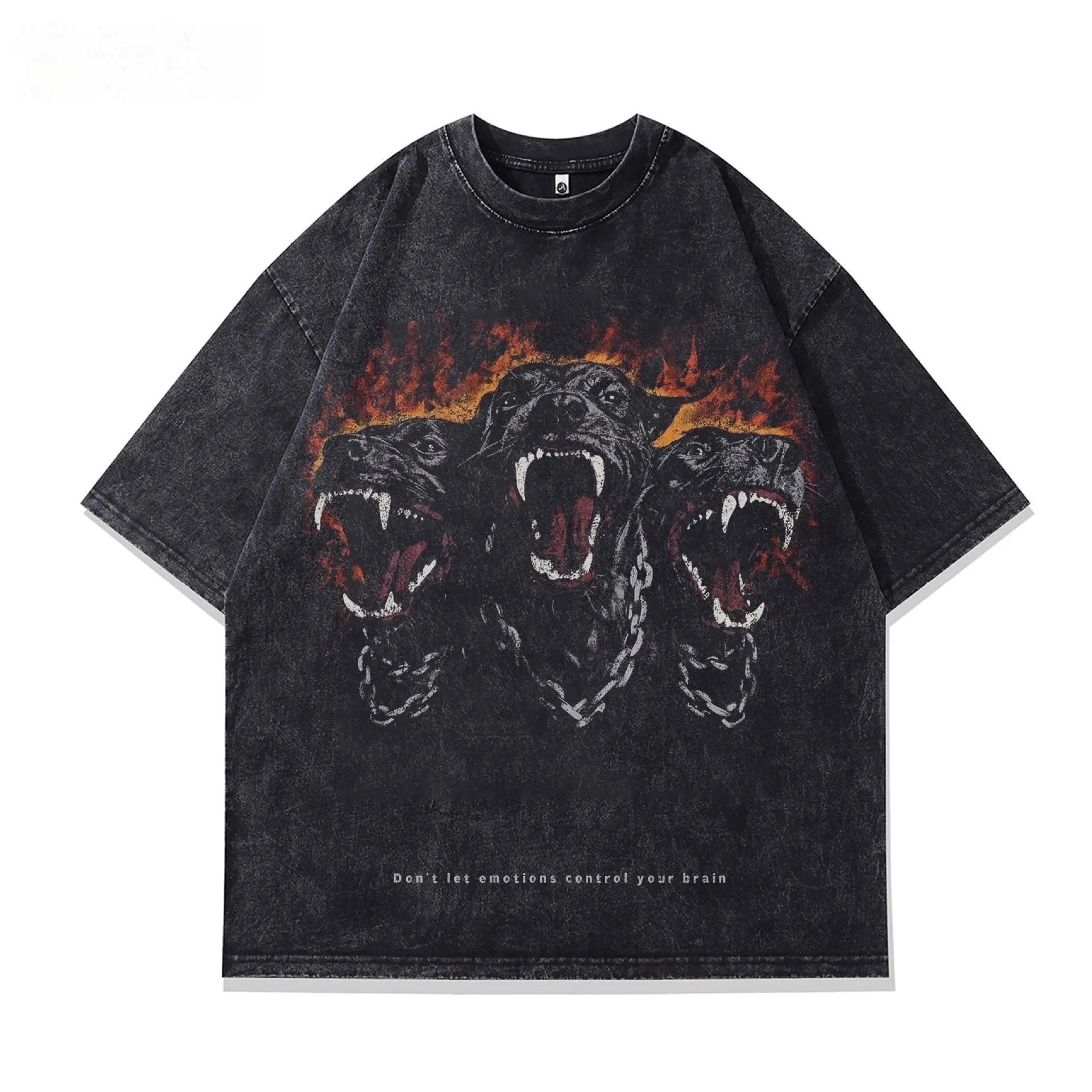Men's character print short sleeve summer t-shirt in pure cotton loose fit