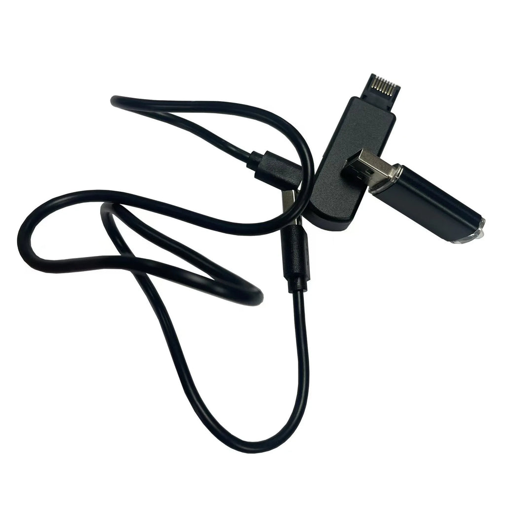 Black aluminium alloy and ABS USB drive tool for PlayStation console with Ethernet port