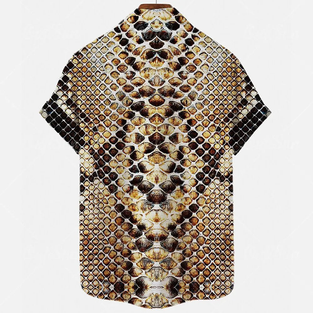 Men's slim fit short sleeve shirt with 3D printed floral pattern in multiple colour options