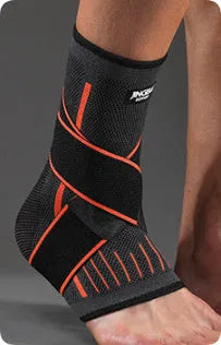 Sports ankle support in black, green, or orange colours for basketball, running, and mountaineering activities