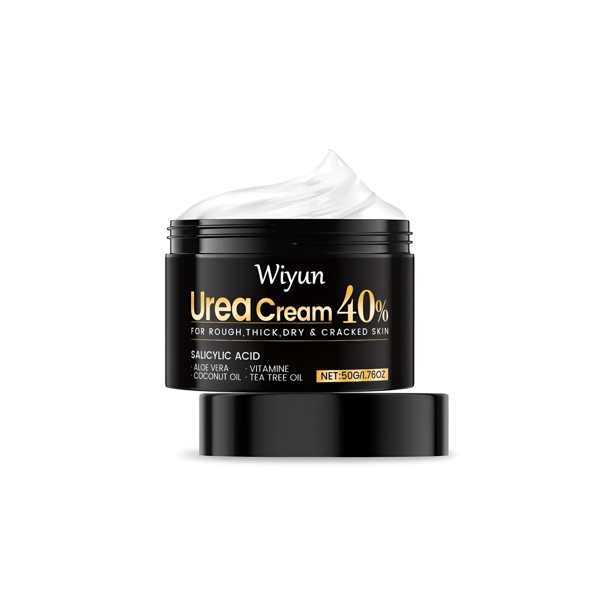 50g tube of 10% urea hand and foot cream with salicylic acid and aloe vera.