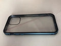 Glass clamshell anti-spy phone case for iPhone in multiple solid colours including black, blue, gold, green, red, and silver
