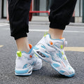 Children's rotating button fastening shoes in multiple colours with a waterproof PU sole.