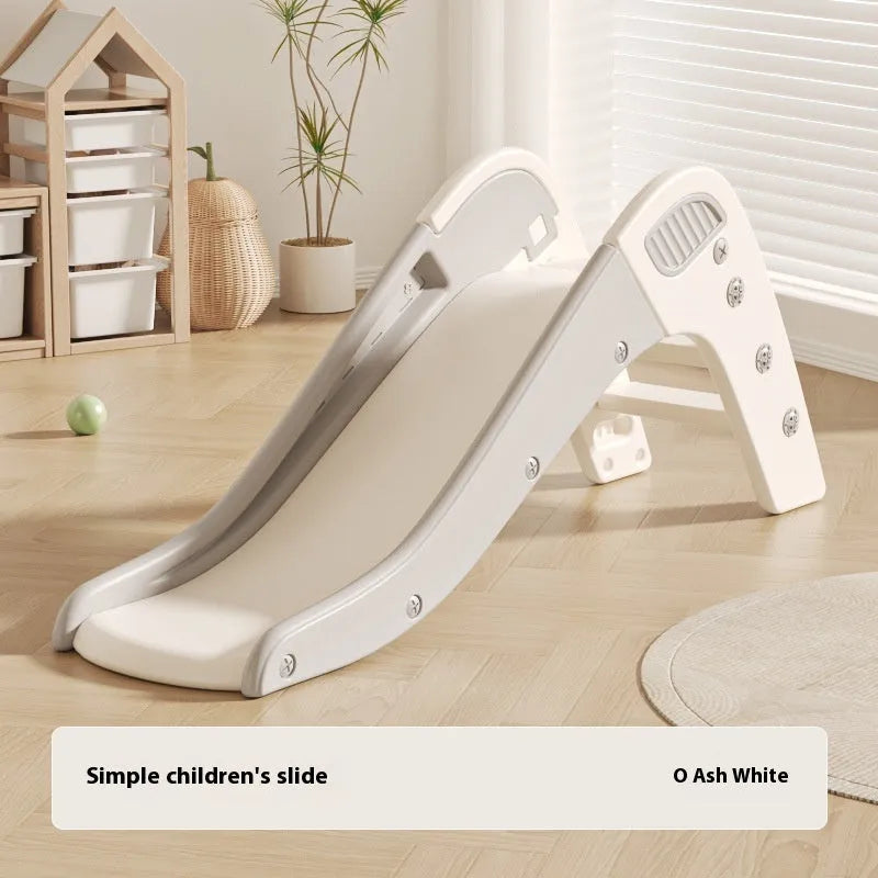 Small plastic baby slide for toddlers, shown in blue colour option.