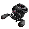 Drip wheel fishing reel showing left and right hand wheel options with rocking wheel line system