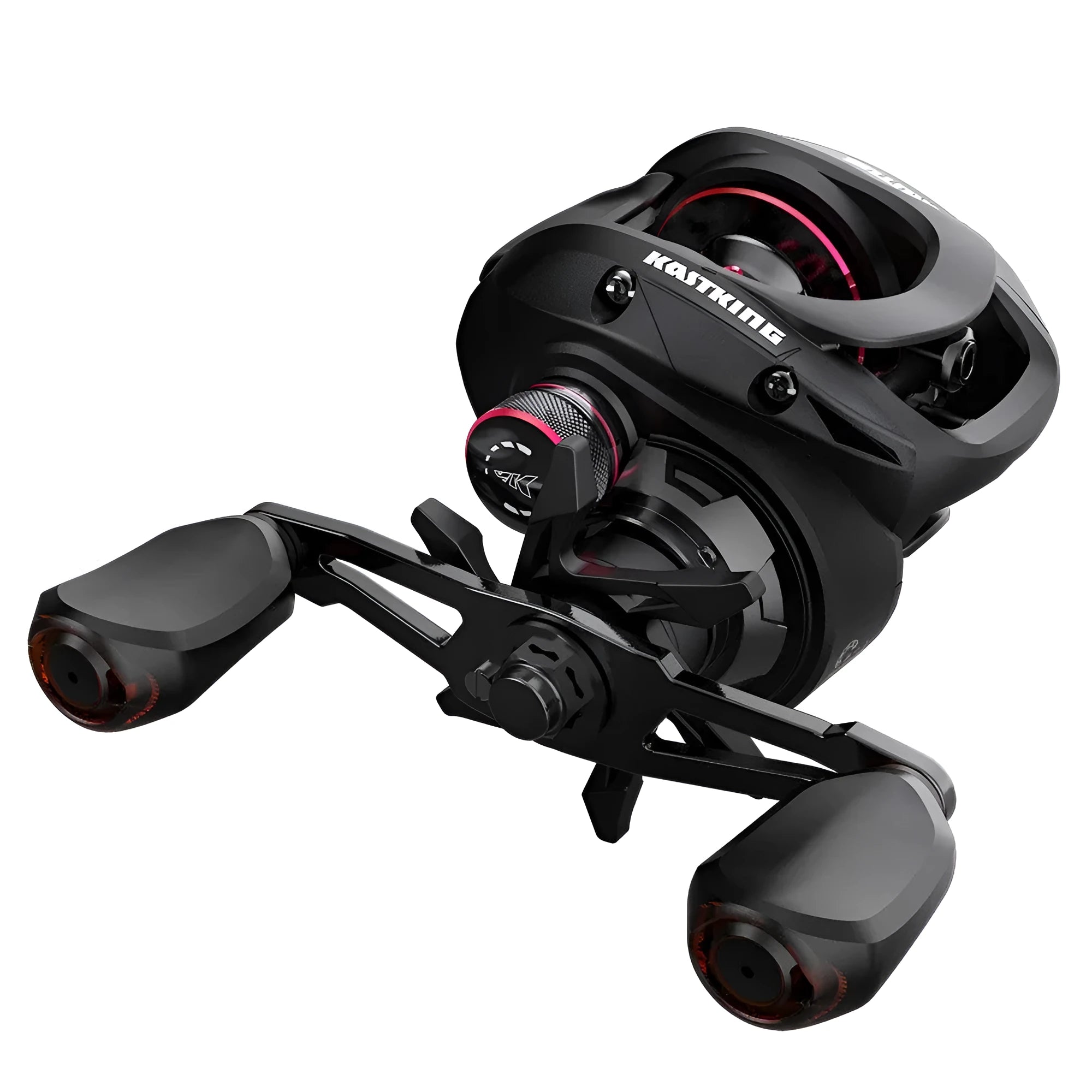 Drip wheel fishing reel showing left and right hand wheel options with rocking wheel line system