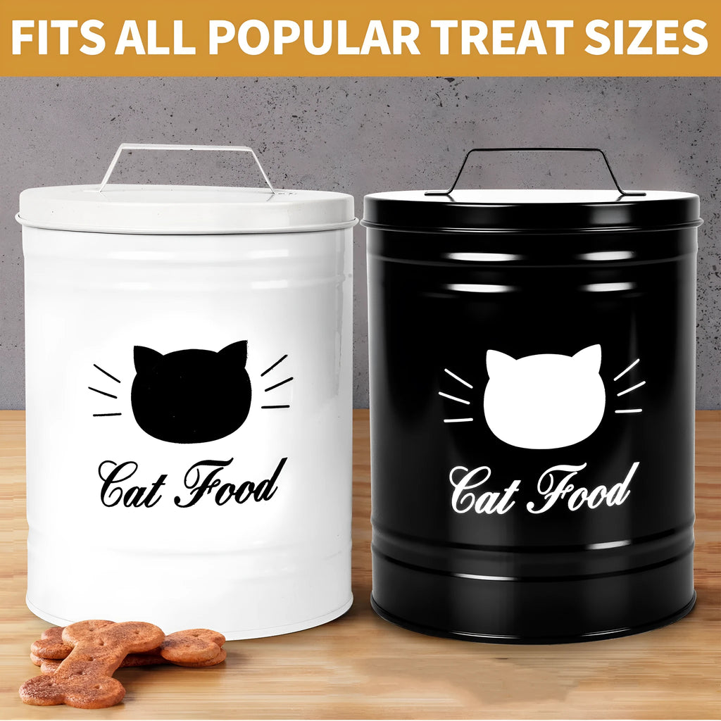 Round iron sheet storage bucket with black inner box showing American style moisture-proof design
