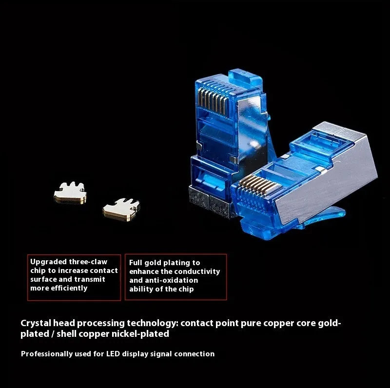 CAT6 RJ45 Ethernet network extension cable with plug connectors