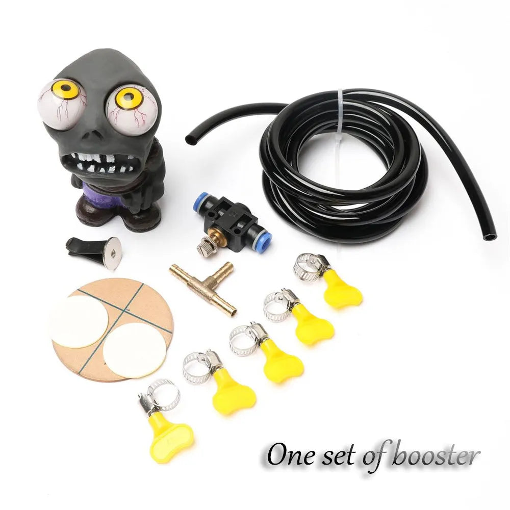 Turbo car blow-off valve ornament doll kit with pressure valve and copper fittings