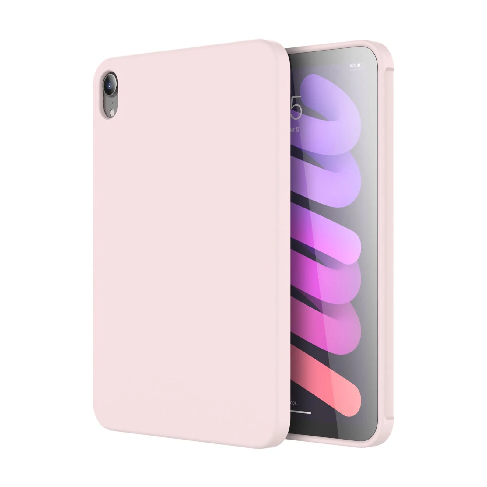 Soft silicone protective case for iPad, shown in a solid colour, featuring a full wrap-around back cover design.