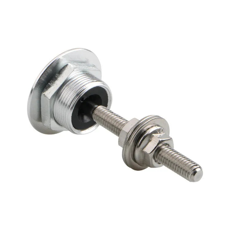 30mm silver aluminium alloy vehicle cover lock with 55mm screw for engine bay and panel fastening