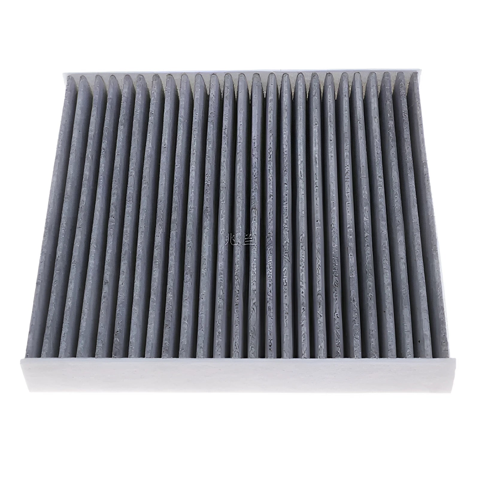Grey Geely car air conditioning filter element measuring 215mm by 210mm by 30mm.