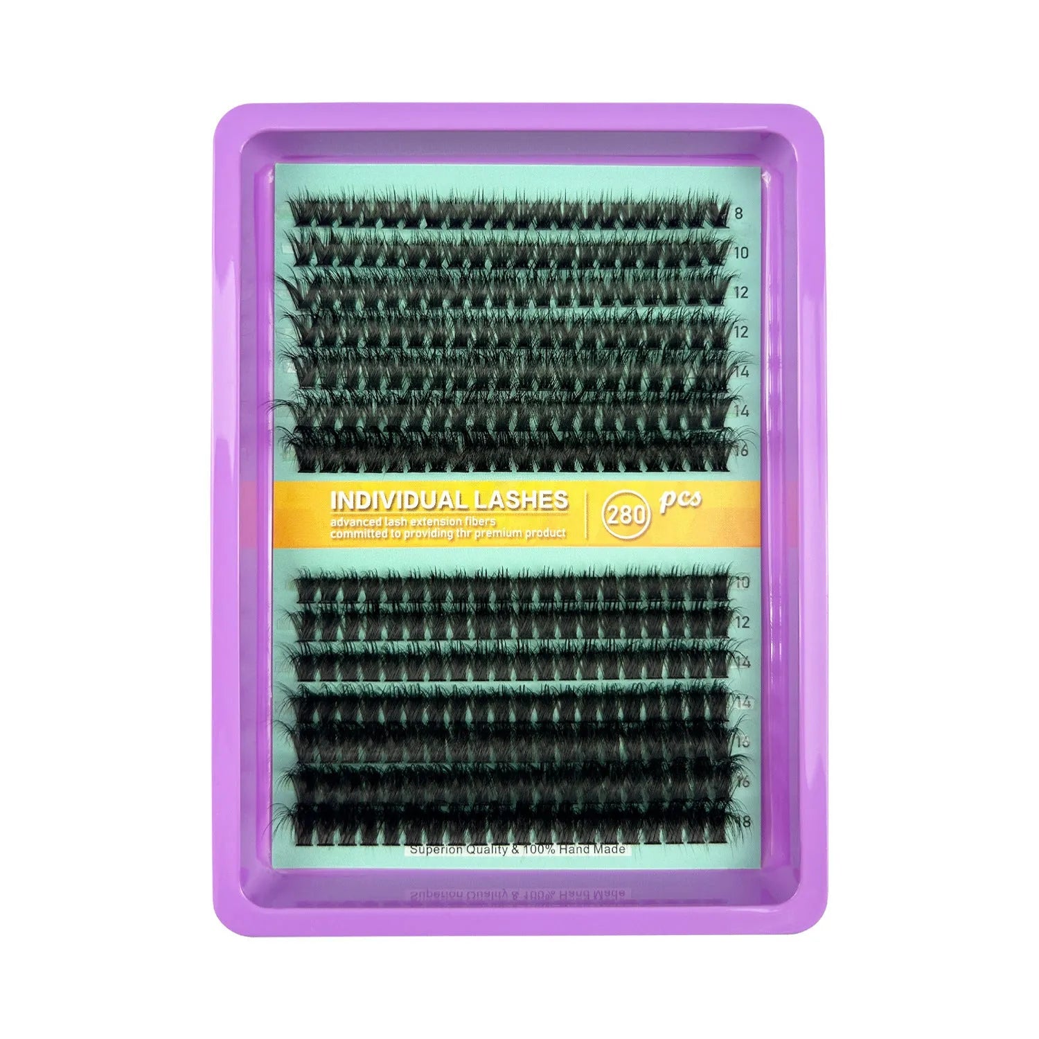 Creative large capacity messy eyelash mixed set in storage box showing five different style specifications