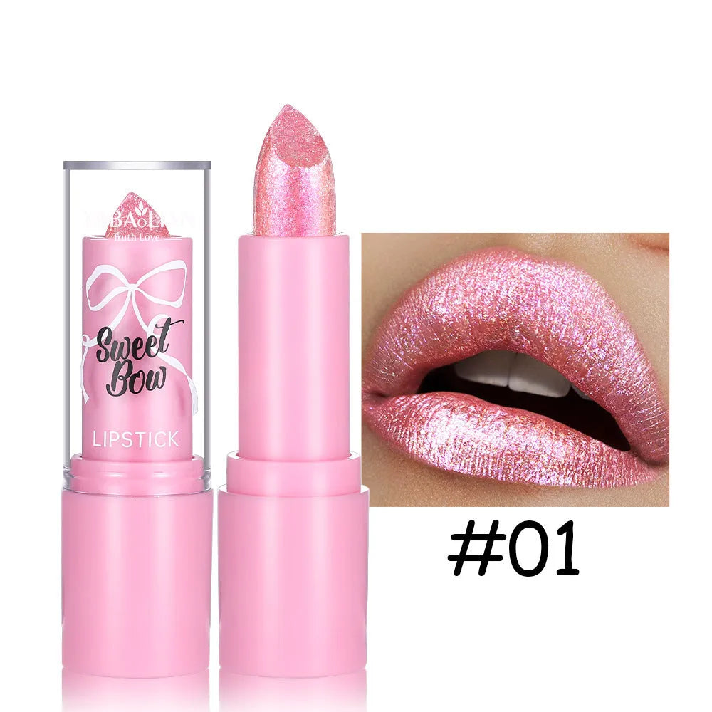 Sweetheart Bow Diamond Lipstick in Starlight Diamond series with six colour options
