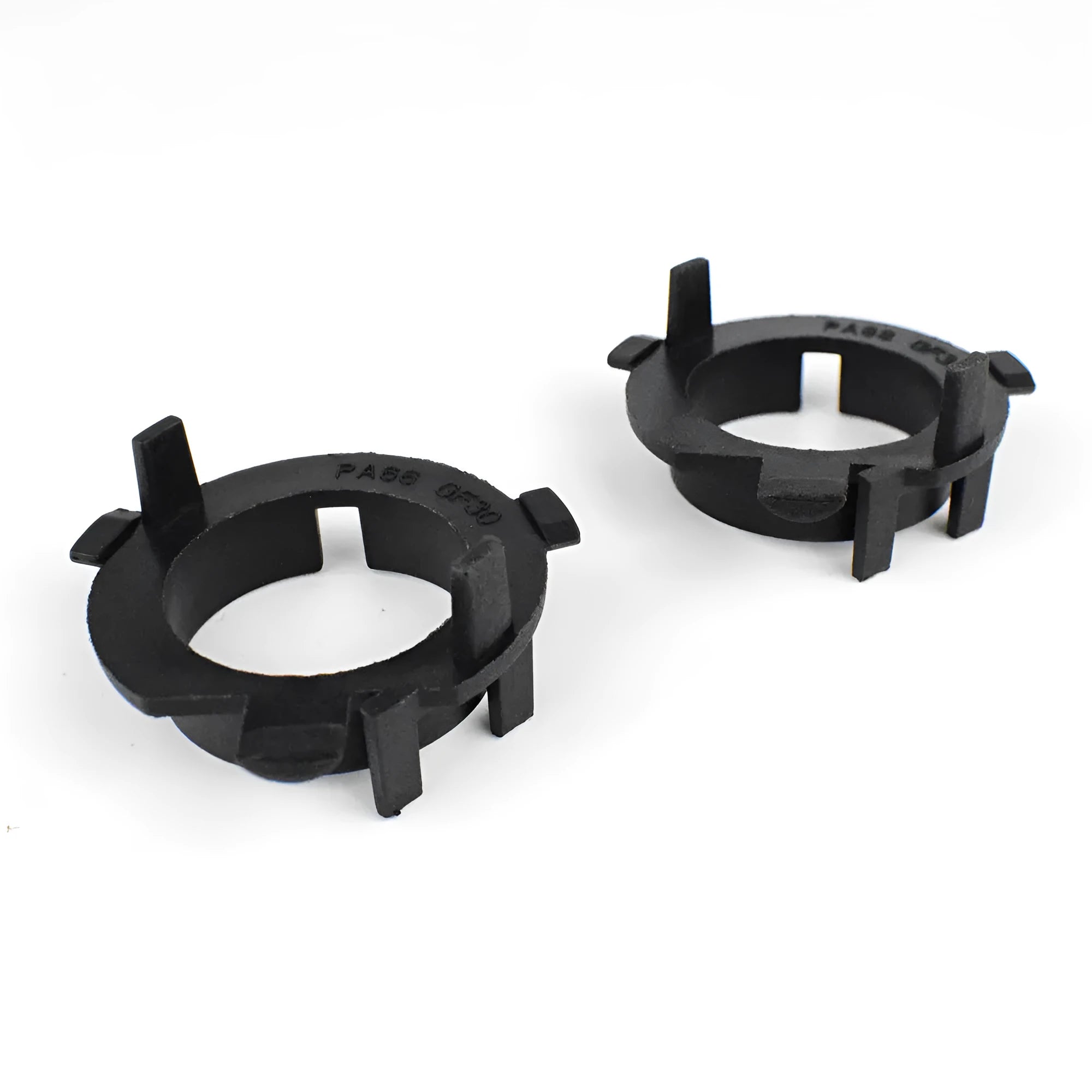 Black ABS car LED headlight card holder showing compact design for multiple vehicle models