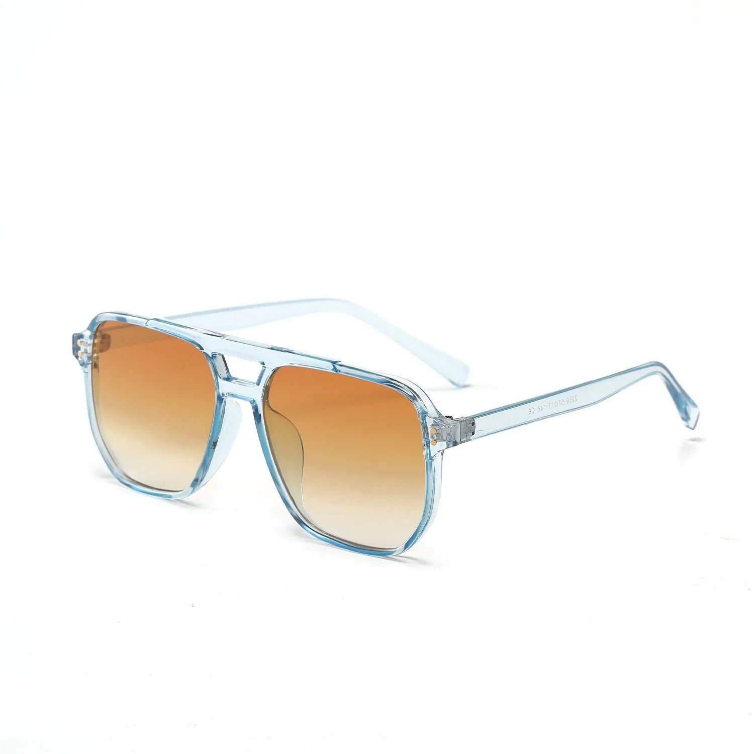 Square double beam full frame sunglasses for women with UV400 protection in various colour options.